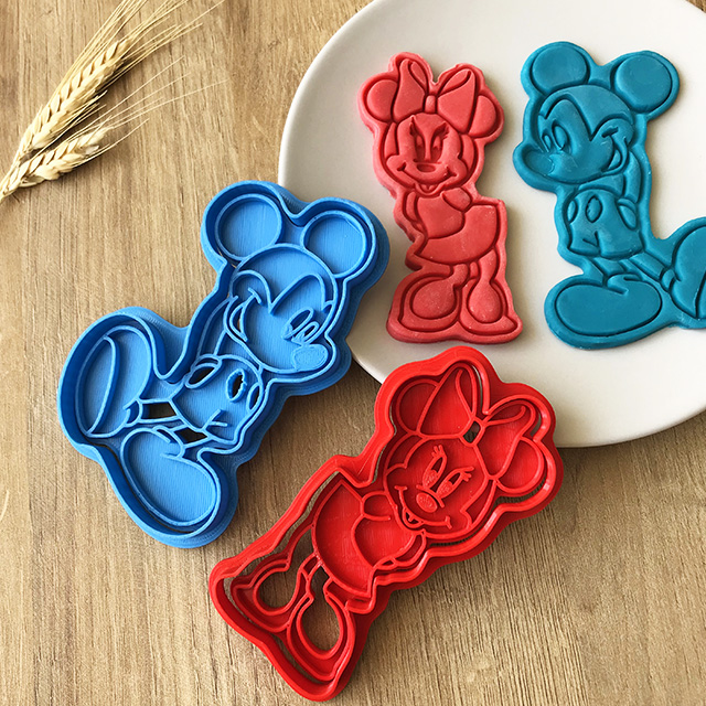 Mickey ve Minnie Mouse 2�li Kurabiye Kalıbı Cestopieno