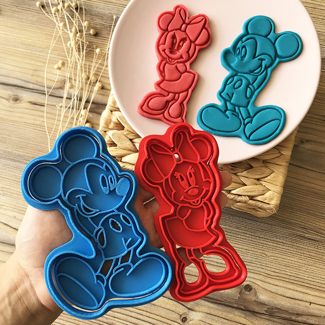 Mickey ve Minnie Mouse 2�li Kurabiye Kalıbı Cestopieno