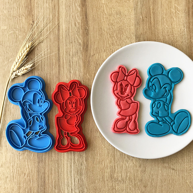 Mickey ve Minnie Mouse 2�li Kurabiye Kalıbı Cestopieno